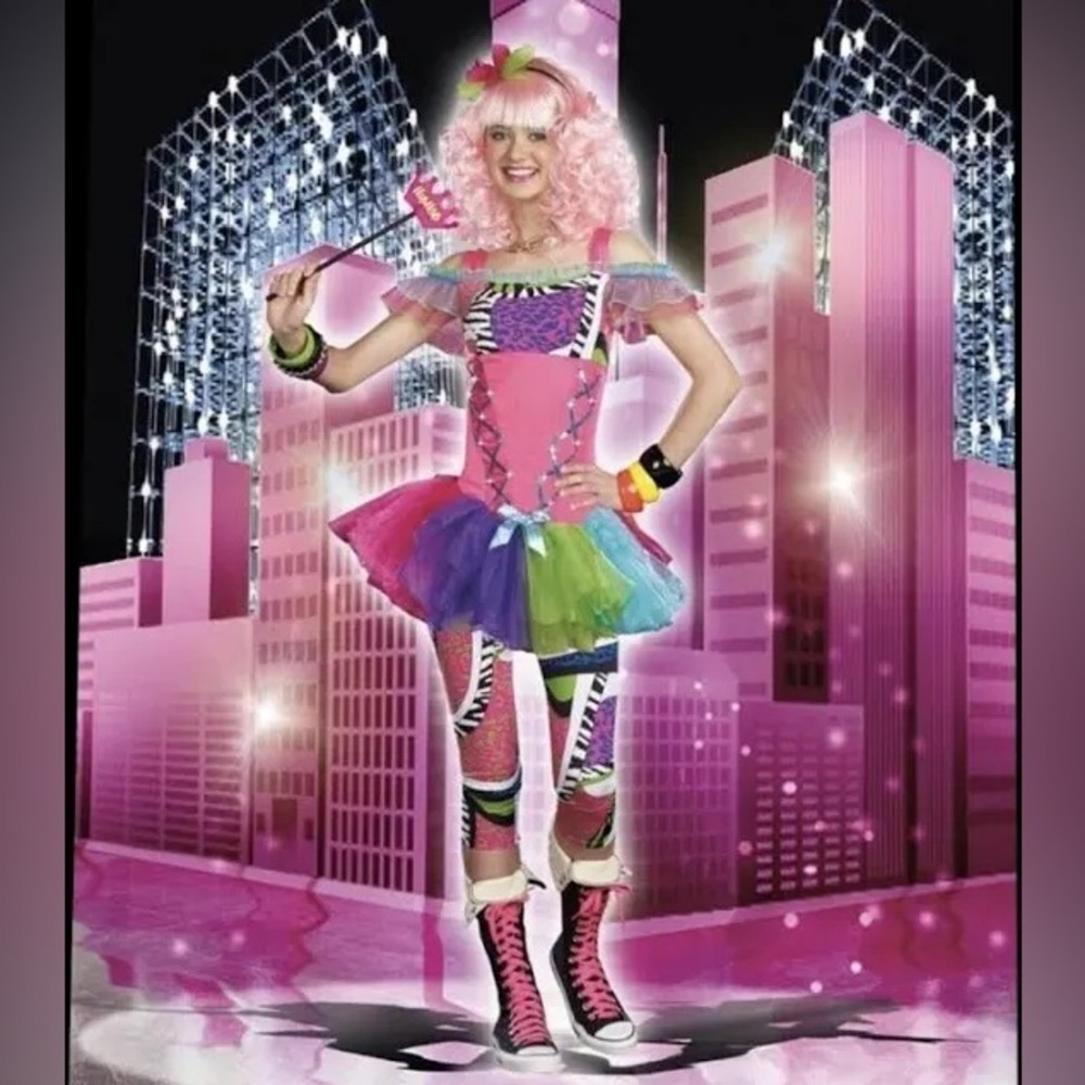 Dreamgirl Hip Hop Queen Jrs Halloween Costume Dress nwt size 3-5
